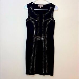 Philosophy Black Studded Sleeveless Shift Dress size XS